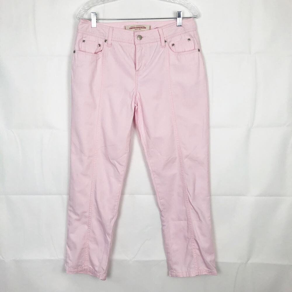 Canyon River Blues Y2K Mid-Rise Pink Cotton Pants Size 9